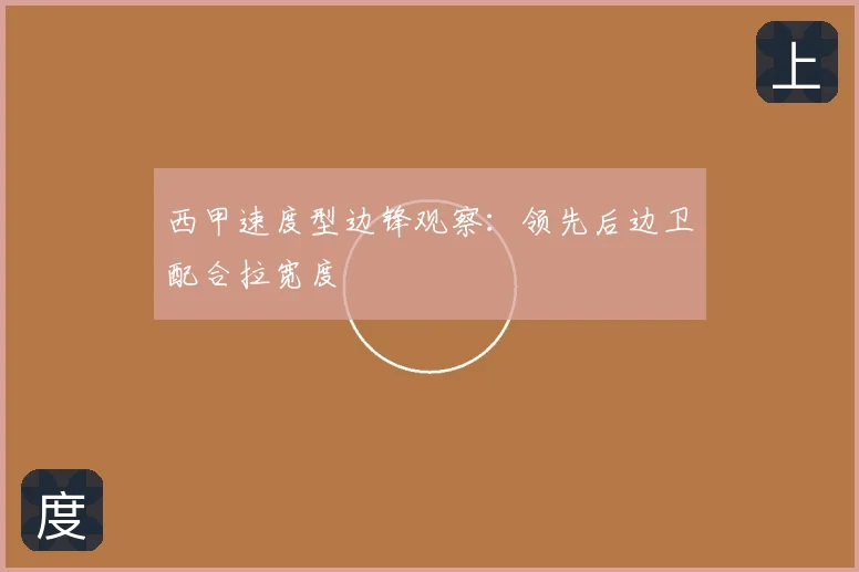 西甲速度型边锋观察:领先后边卫配合拉宽度